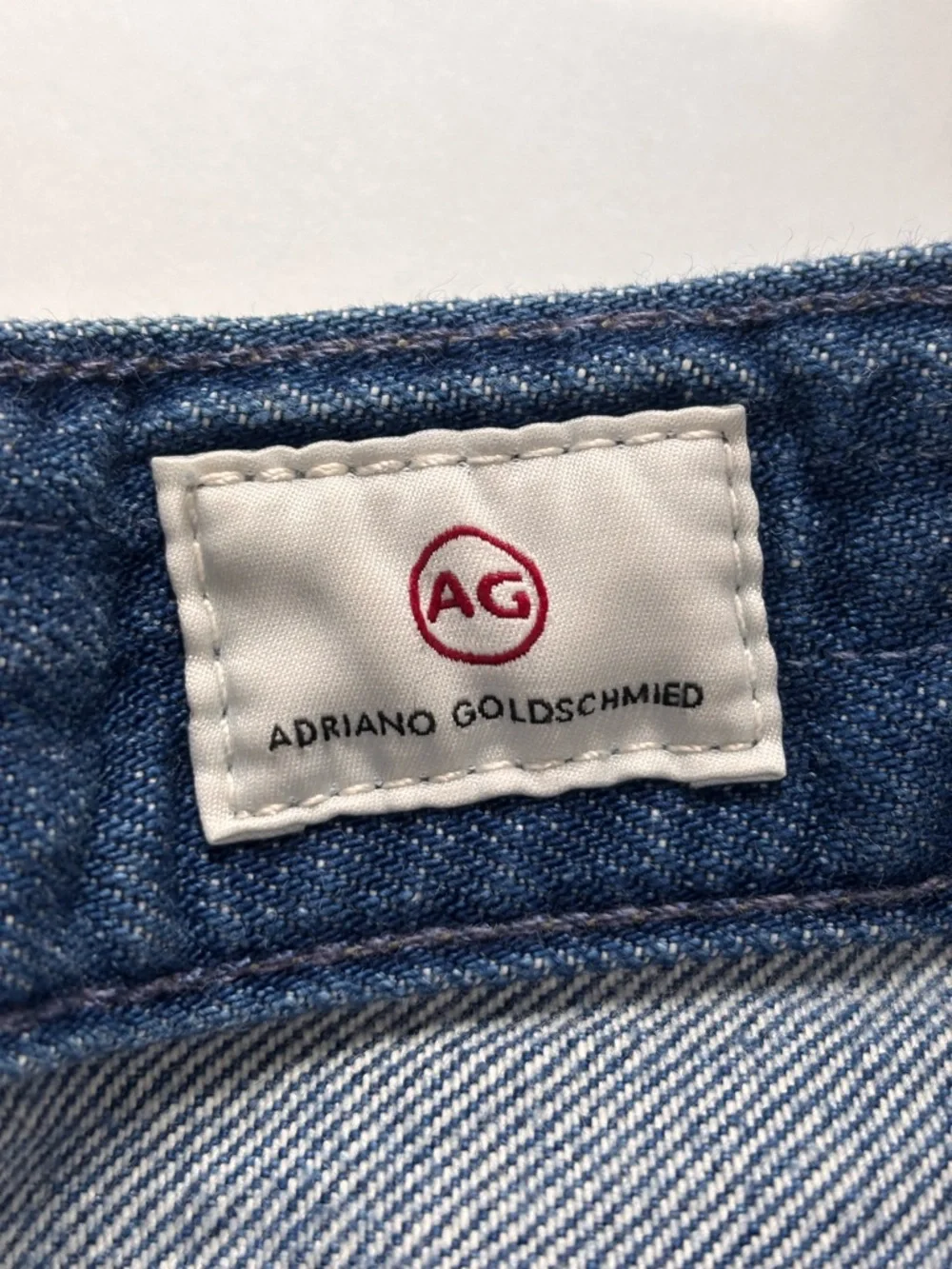 Ag Adriano Goldschmied Beryl Blue Ex Boyfriend Raw Hem 7" Denim Bermuda Shorts - Picture 11 of 12